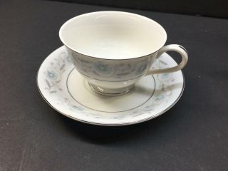English Garden Fine China Japan 1221 (set Of 2) Footed Tea Cups