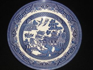 Churchill Blue " Willow " 7 7/8 " Fine English Tableware Soup Bowl Made In Uk