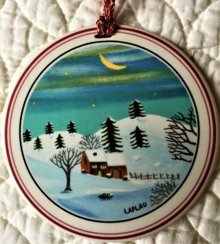 Villeroy & Boch Laplau Naif Christmas Ornament 4 2 Sided Folk Art - Sweet 2
