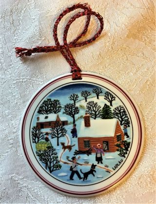 Villeroy & Boch Laplau Naif Christmas Ornament 4 2 Sided Folk Art - Sweet 3