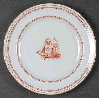 Spode Trade Winds Red Bread & Butter Plate S687647g3