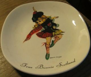 J H Weatherby Frae Bonnie Scotland Plate Cute Collectible Vintage Souvenir Gift
