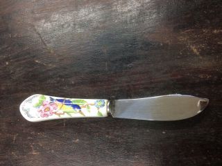 Vintage Aynsley England China Pembroke Pattern Butter Knife 4