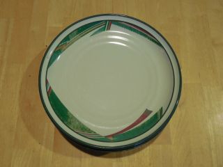 Noritake Stoneware West 8696 Salad Plate Green Tan 8 " 1 Ea 1 Available