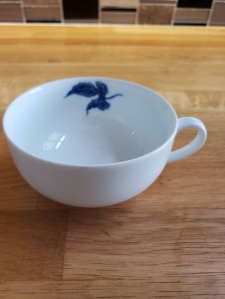 Williams - Sonoma Ormonde Blue Plum Porcelain Coffee Cup Euc