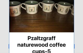 Pfaltzgraff Naturewood Coffee Mugs Tea Cups Set Of 5