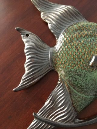 Studio Artisan Pottery - Unique Hand Crafted Fish Wall Hanging - 2