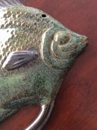 Studio Artisan Pottery - Unique Hand Crafted Fish Wall Hanging - 3