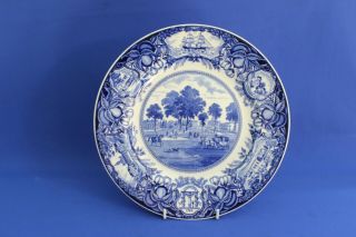 Wedgwood Decorative / Dinner Plate (campus In The Fifties) 10 1/2 "