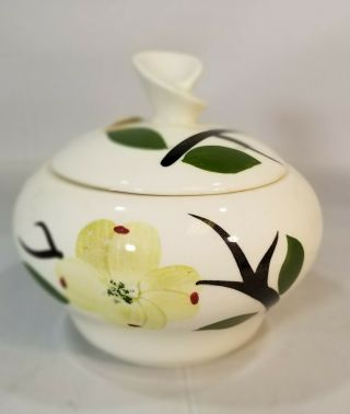 Dixie Dogwood Pattern Sugar Bowl By Stetson Vintage 1950s No Chips Or Cracks
