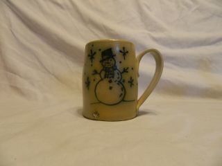 Maple City Pottery (fmr Western Stoneware) 1998 Gooseberry Patch Mug W/ Snowman