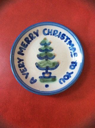 Hadley Pottery “a Very Merry Christmas To You” Coaster - Small Dish - Perfect