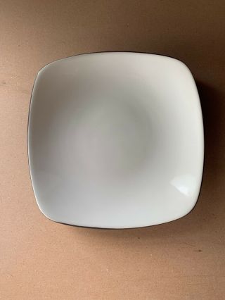 Noritake Stoneware Colorwave Graphite Curve Black White Dinner Plate 8034 Square