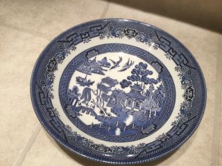 Blue Willow Churchill Of England 9” Vegetable Bowl - Made In England
