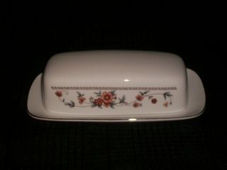 Sheffield Anniversary Fine China Porcelain Covered Butter Dish