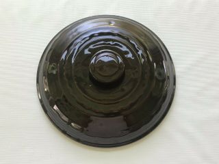 Vintage Marcrest Ovenproof - Brown Daisy And Dot - 9 1/2” Casserole Lid