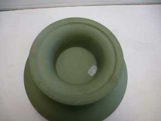Sage Green Wedgewood Jasperware Pedestal Bowl (F51) 3