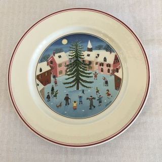 Villeroy & Boch Naif Christmas Salad Or Lunch Plate - Gerard Laplau