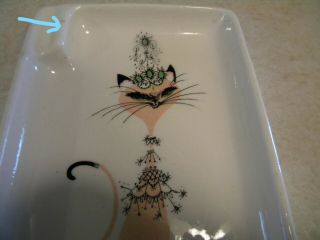 VTG California Pottery Siamese Cat Ashtray 