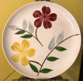 Vintage Rio By Stetson Handpainted 10” Dinner Plate Floral Rare Design