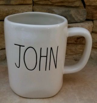 Rae Dunn By Magenta “john” Ll Personalized Coffee Tea Mug Htf Rare