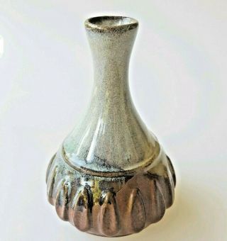Pottery Craft USA (Treasure Craft) Robert Maxwell MCM Tierra Bud Vase Weed Pot 2