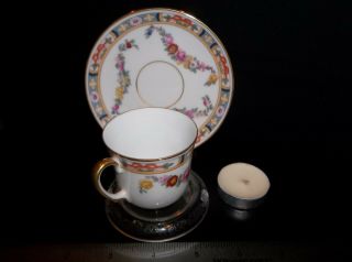 Porcelain Floral Tea Cup and Saucer 