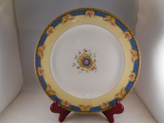 Antique Dinner Plate,  Haviland China,  Limoges France,  Concord Pattern,  Blue