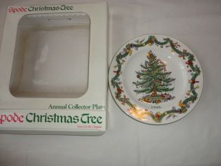 Spode Christmas Tree England Annual Collector Plate 8 " 1998