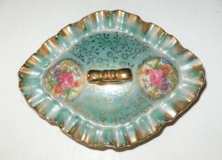 Kreiss & Co Vintage Ceramic Candy Dish Trinket Tray with Lid & Footed Vintage 5