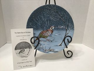 Haviland 12 Days Of Christmas Plate 1970 Partridge In A Pear Tree