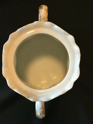 Haviland Schleiger 271 Limoges Sugar Bowl with Lid - blue,  pink with gold trim 3