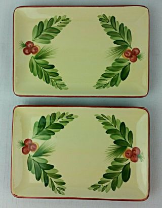 Southern Living At Home Gail Pittman Christmas Memories Appetizer Plates (2 Set)