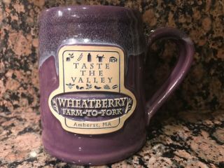 Wheatberry Farm - To - Fork Taste The Valley Deneen Pottery Coffee Mug Amherst,  Ma