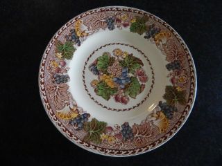 Woods Burslem England Hyde Scalloped Luncheon Plate 8 " Ex Cond 3 Available