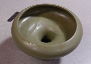 Mccoy Floraline Pedestal Matte Green Ceramic Bowl Vase Planter Usa 430