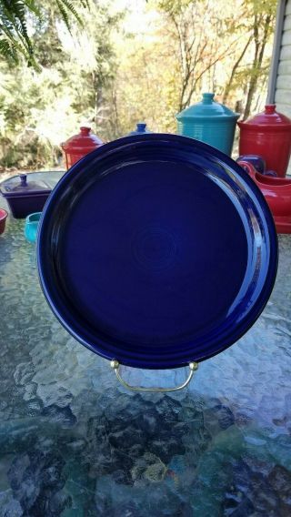 Dinner Bistro Plate Cobalt Blue Homer Laughlin Fiesta Ware 10.  5 "