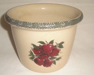 Home And Garden Party 2002 Apples Large Crock / Bowl / Planter
