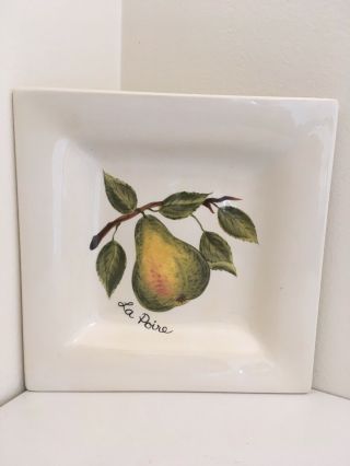 Tabletops Lifestyles “le Fruit” Hand Painted Plate