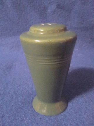 Vintage Homer Laughlin Harlequin Salt Pepper Shaker Dark Green