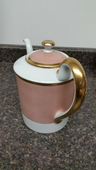 Versailles Dusty Rose Fitz and Floyd 1982 Japan 6 Cup Teapot with Lid 8 