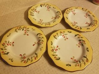 Better Homes & Gardens Tuscan Retreat 8 3/4 " Luncheon Plates Set Of 4