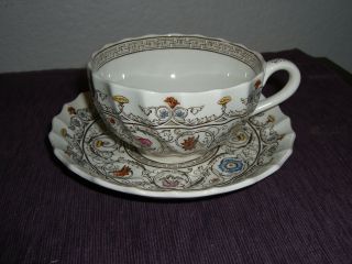 Vintage Copeland Spode Florence Flat Cup & Saucer Set