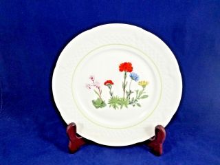 Louis Lourioux Wild Flower Salad Plate 7 3/8 "