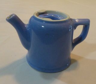 Blue Hall Pottery Restaurant Ware Teapot Usa Pre - Owned