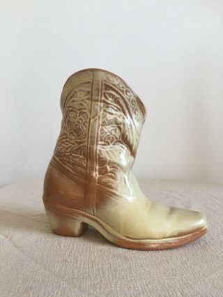 Vintage Frankoma Pottery Cowboy Boot