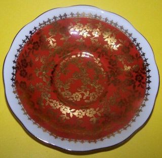 TEA CUP & SAUCER: ROYAL ALBERT bone china,  1960 ' s Marborough series - rare 3