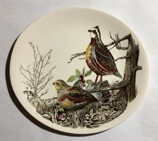 Johnson Brothers Game Birds Quail Luncheon Plate 9 3/8 " X 8 5/8 " Oval