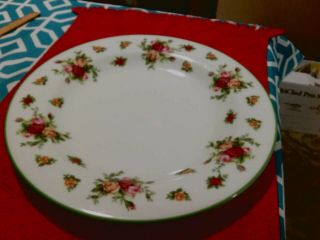 Royal Albert Old Country Roses Casual Classics Green Rim Dinner Plate