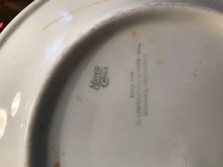 Rare Vintage Country club? Restaurant Ware plate Mayer China 3